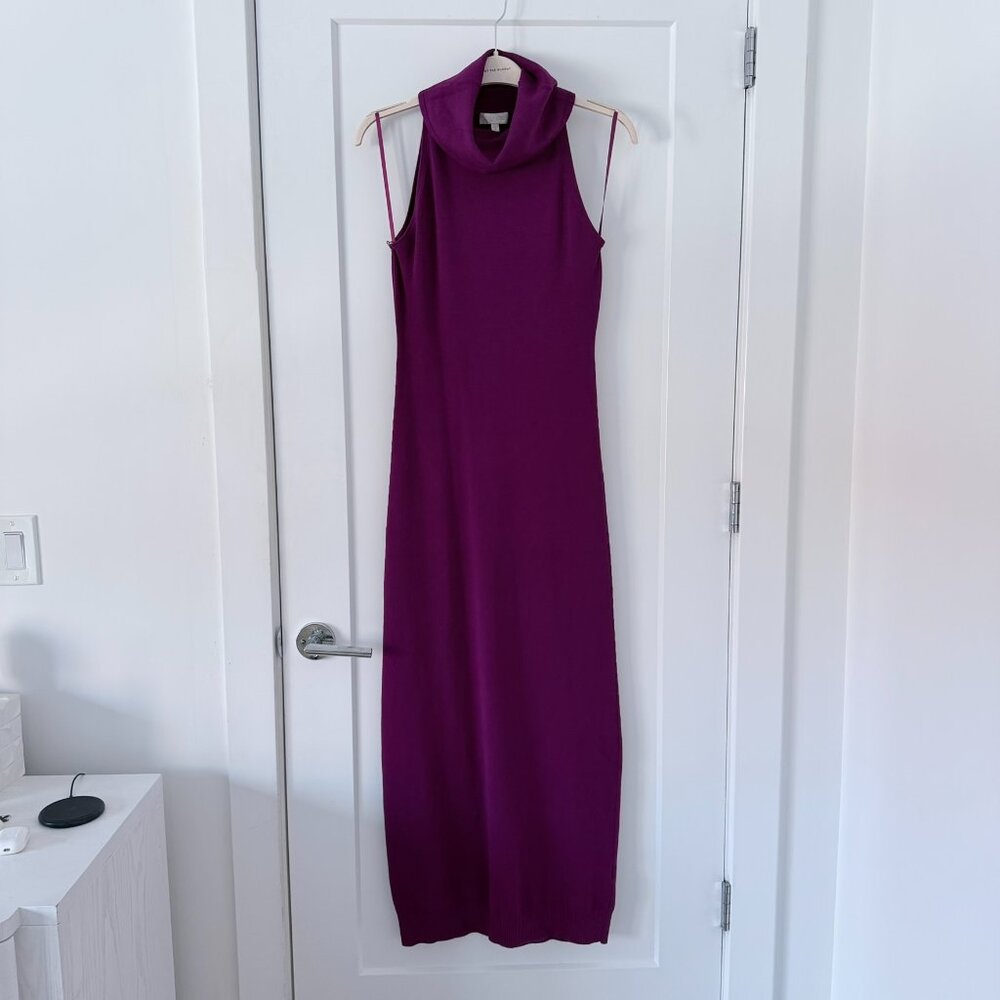 NWT Ronny Kobo Mockneck Sweater Dress, Violet, S - Picture 6 of 10